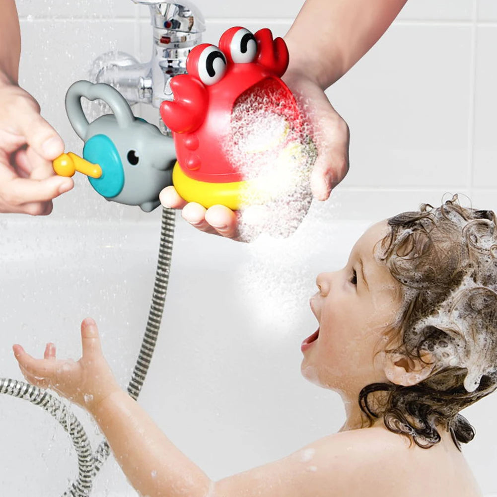 Blowing Bubble Baby Bath Toy – Shark and Crab Foam Maker