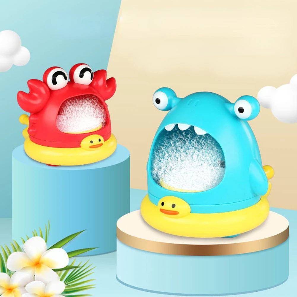 Blowing Bubble Baby Bath Toy – Shark and Crab Foam Maker